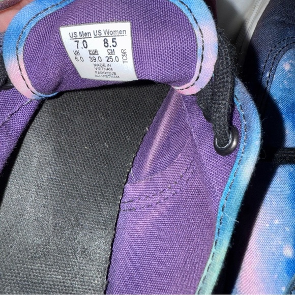 EUC Vans Lo Pro Cosmic Galaxy Lace Up Sneakers - Picture 4 of 5